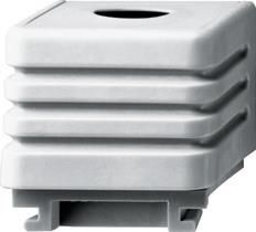 Kit avec adaptateur pour entrée de câble Gris Complet avec entrées de câble pour:{ul}{li}canal