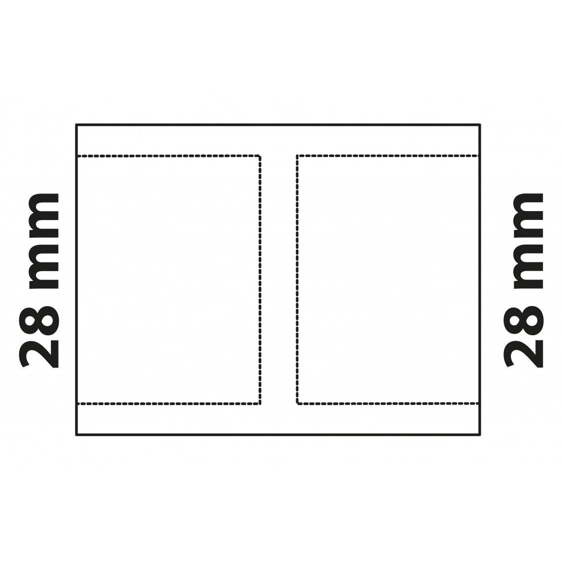 989096055 CU dubbele mof, blanco, 28 mm, 2 mofen, (5270) vue 3