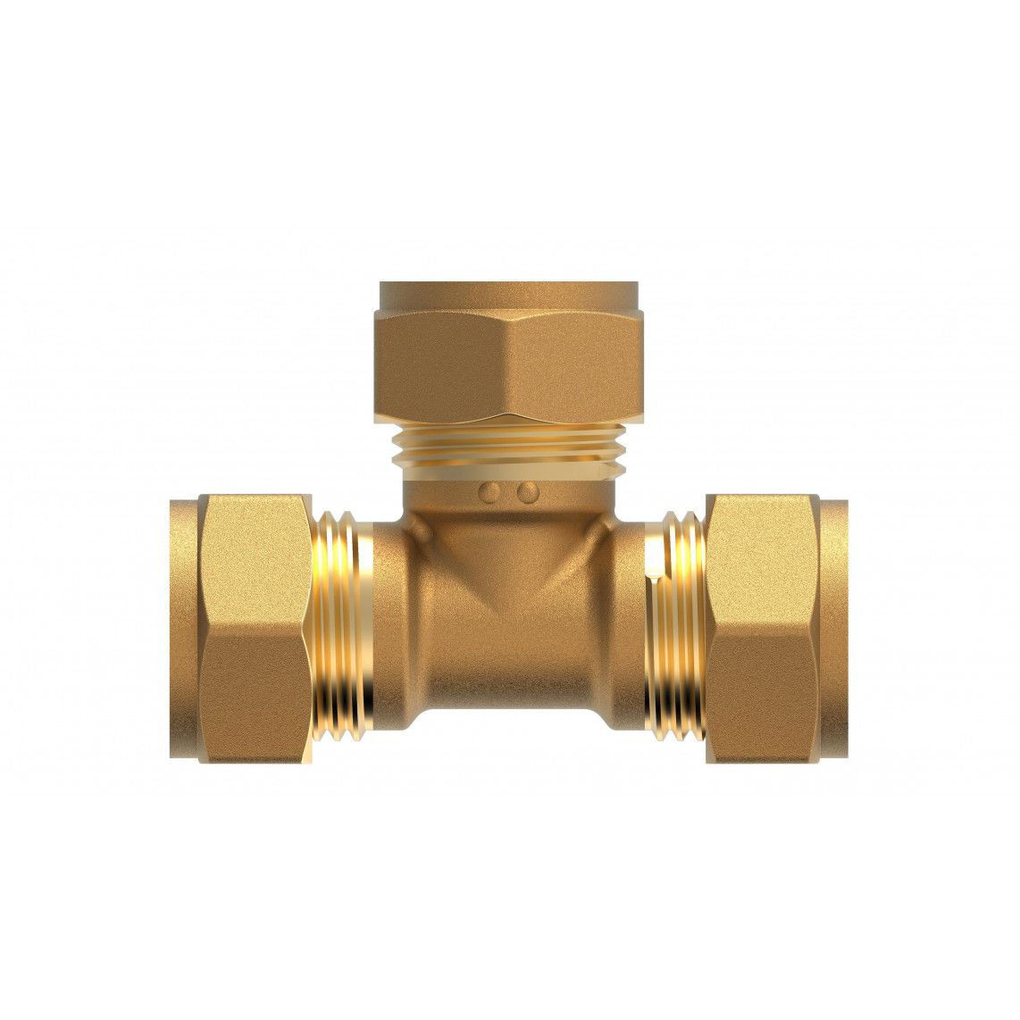 989453317 Tee piece, brass, 8 mm, clamp fitting for copper pipe vue 2
