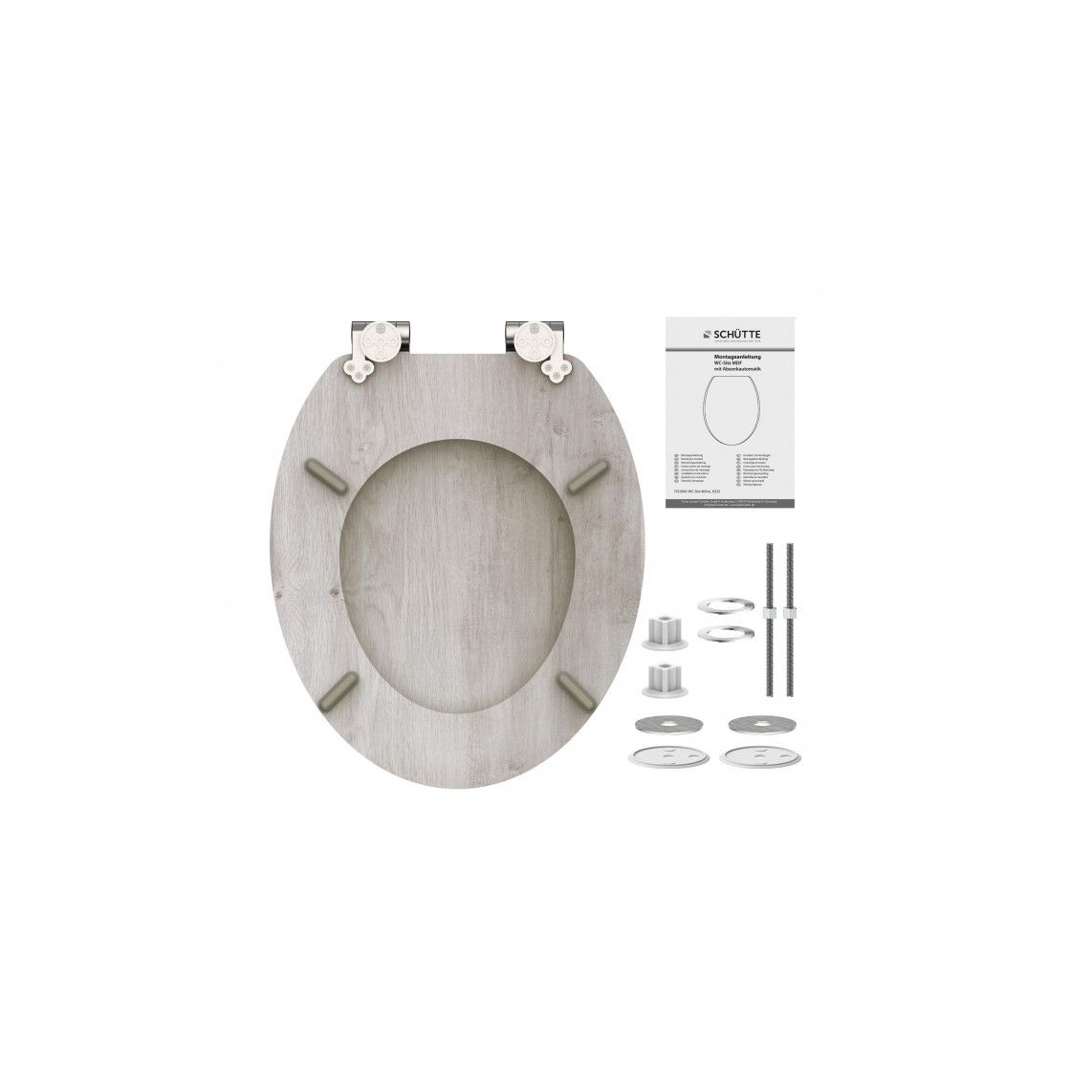 80192 MDF WC-zitting LIGHT WOOD, met valrem vue 7