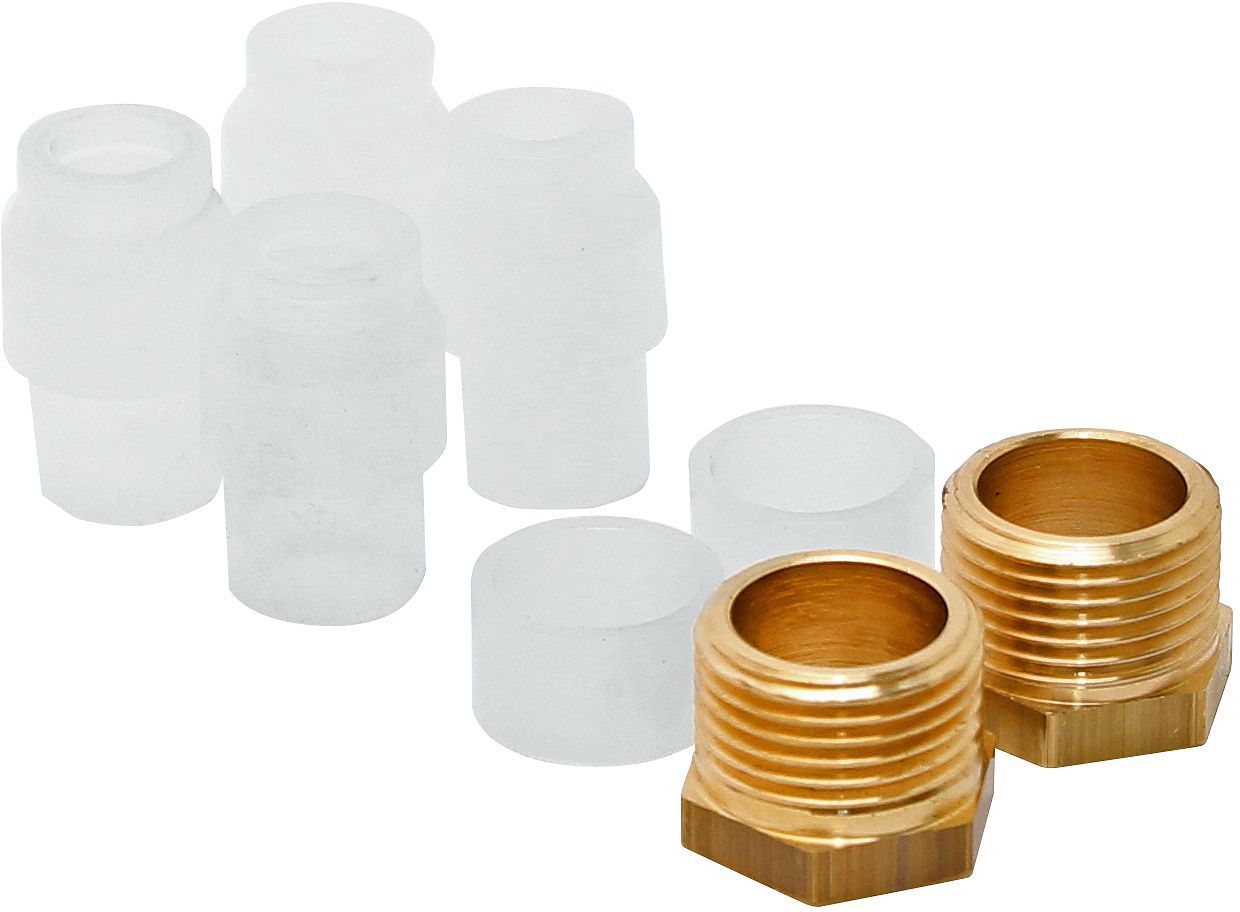 KNELKOPPELINGEN KUNSTSTOF VOOR 2-PIJPSFILTER OILPUR/FLEXO-BLOC 8-10-12MM