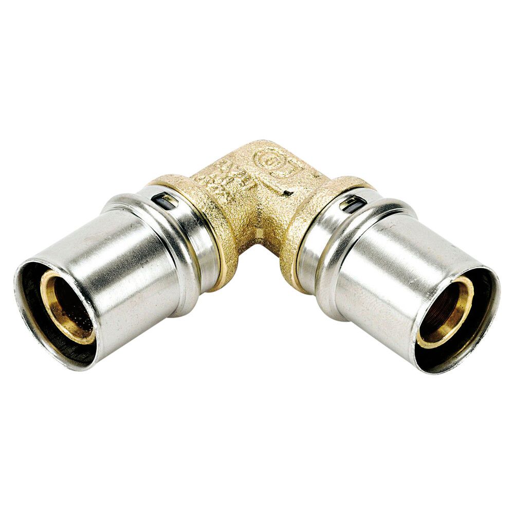 Systempex Coude 90° Tube Alu Raccord À Sertir 75-75