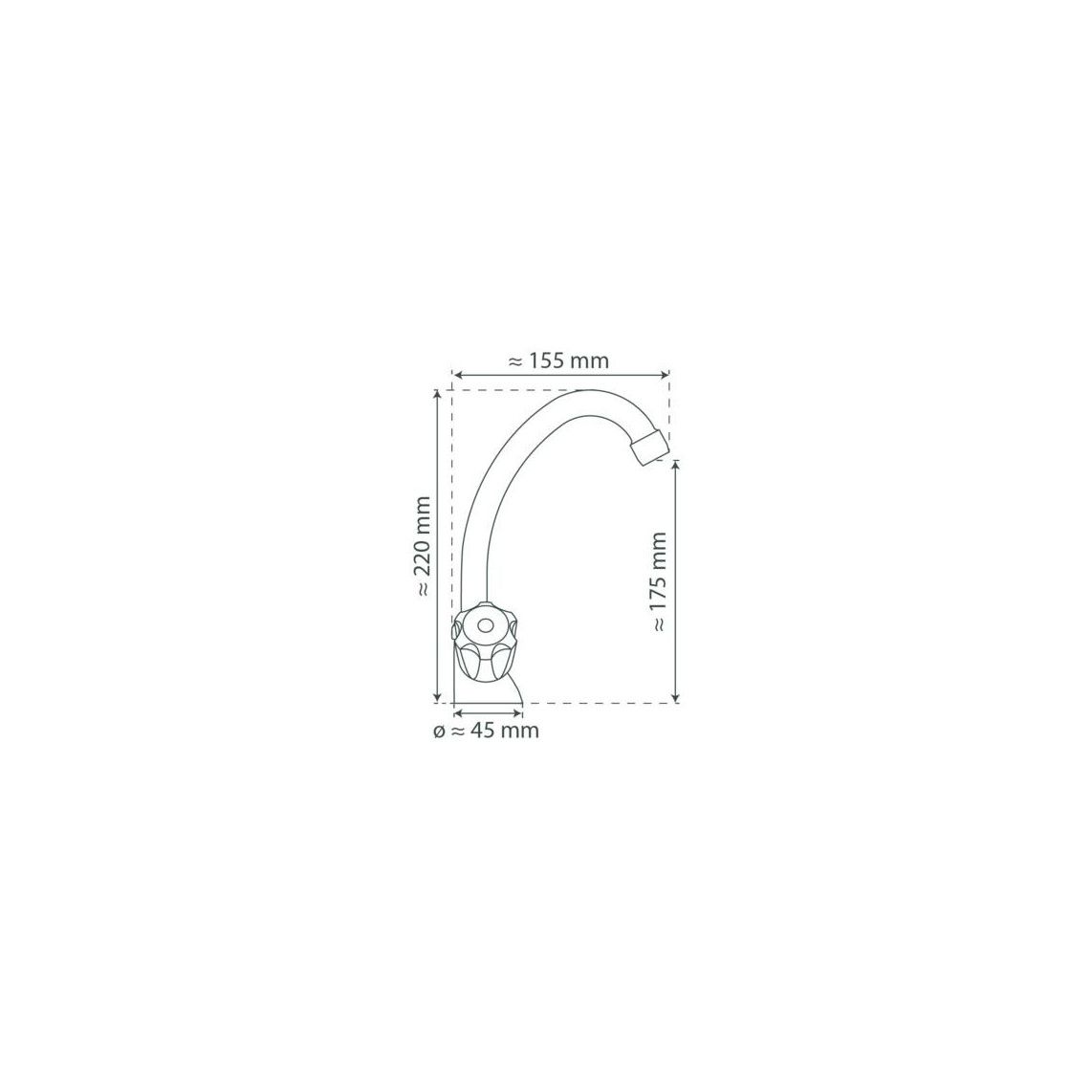 37210 SAVINO Wastafelkraan, chroom vue 4