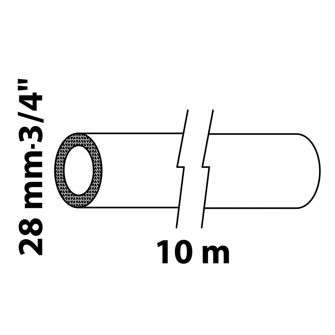 98930630 Insulating hose, roll 10 m, for pipe diameter 28 mm vue 2