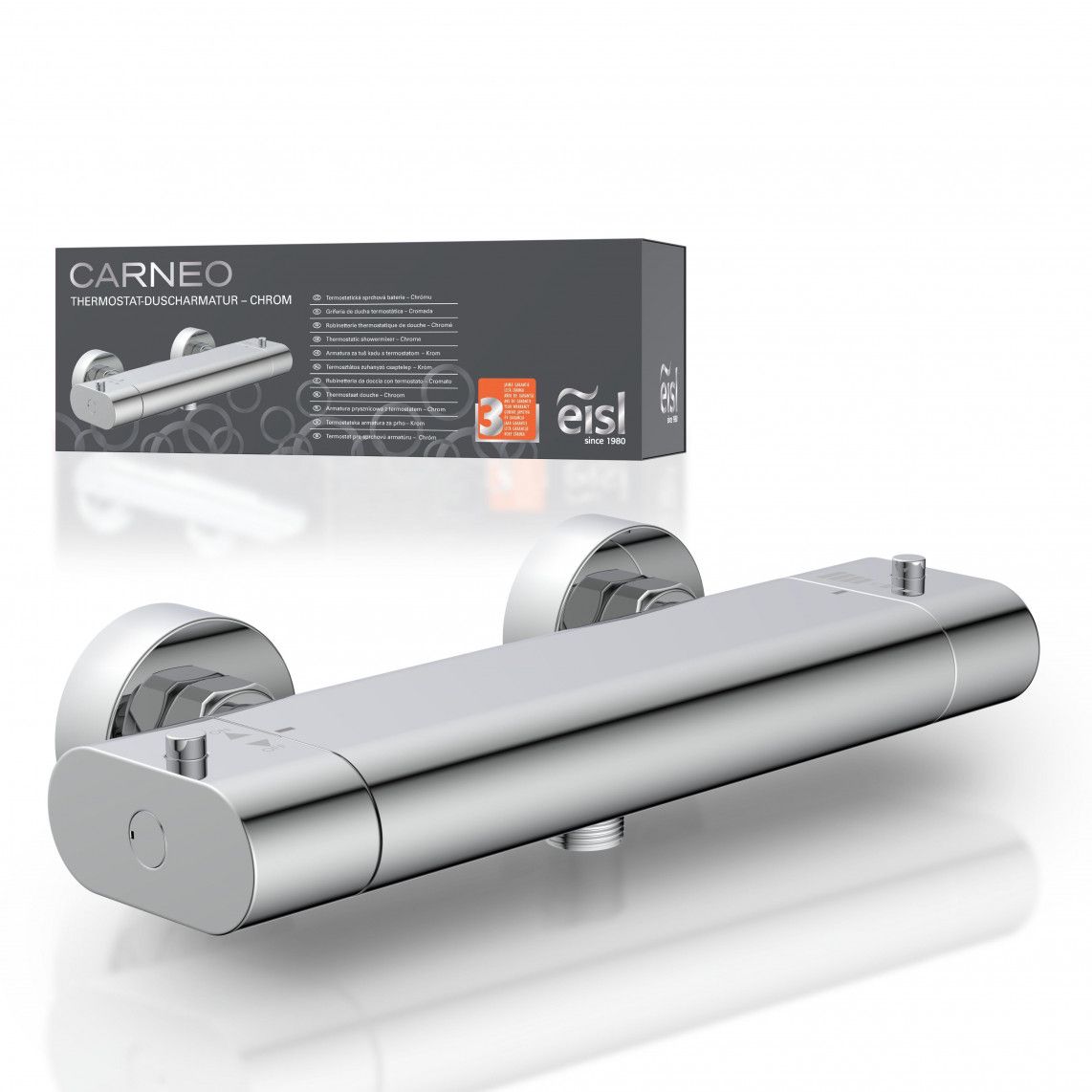 1230090 CARNEO Mitigeur thermostatique de douche, chromé