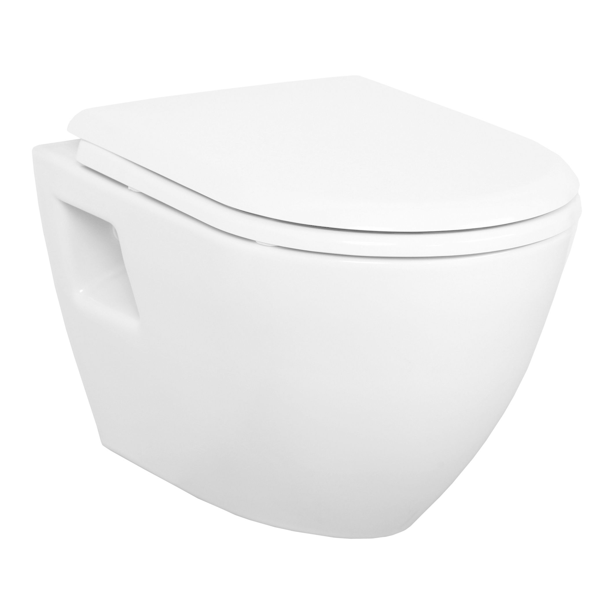 Creavit Terra WC Suspendu Avec Bidet – Sans Abattant – Blanc Brillant