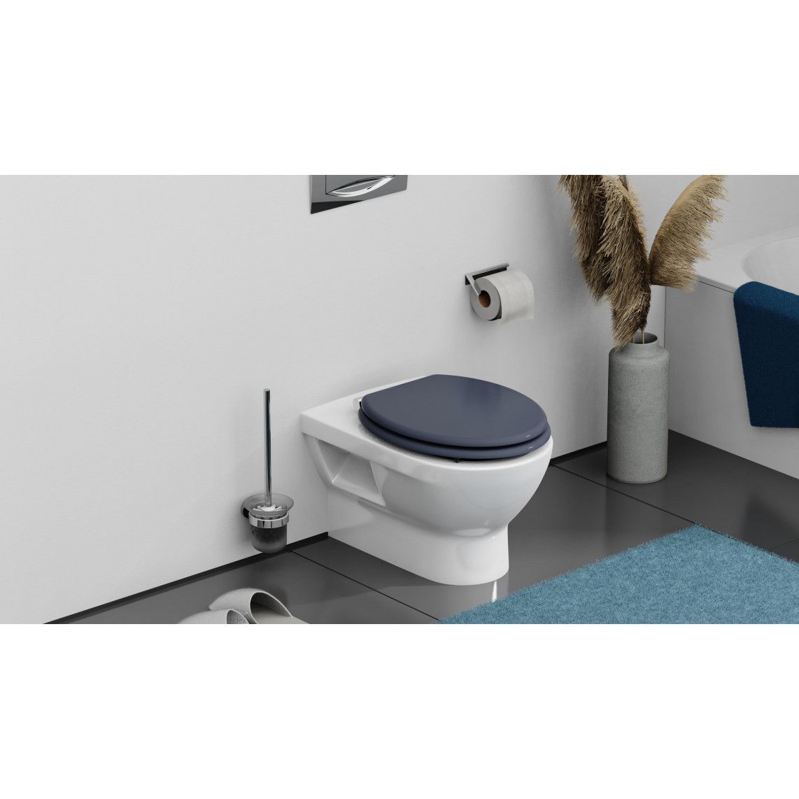 80104 MDF WC-zitting SPIRIT ANTHRAZIT, met valrem vue 10