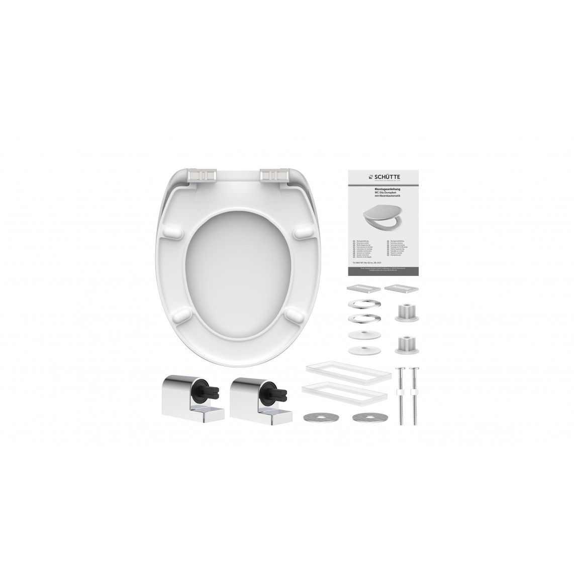 82153 Duroplast Toilet seat FALLEN LEAF, with soft close vue 7