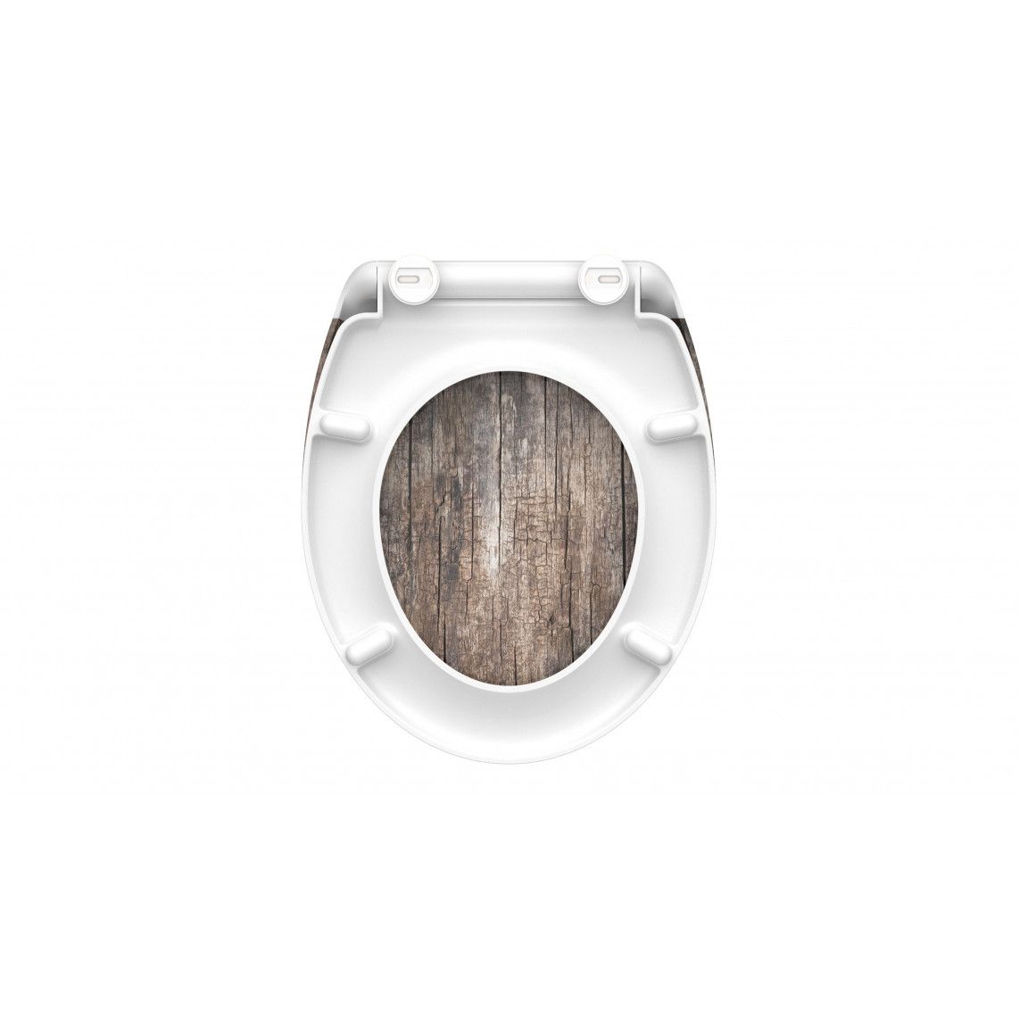 82368 Duroplast WC-zitting OLD WOOD, met valrem en afneembaar vue 5