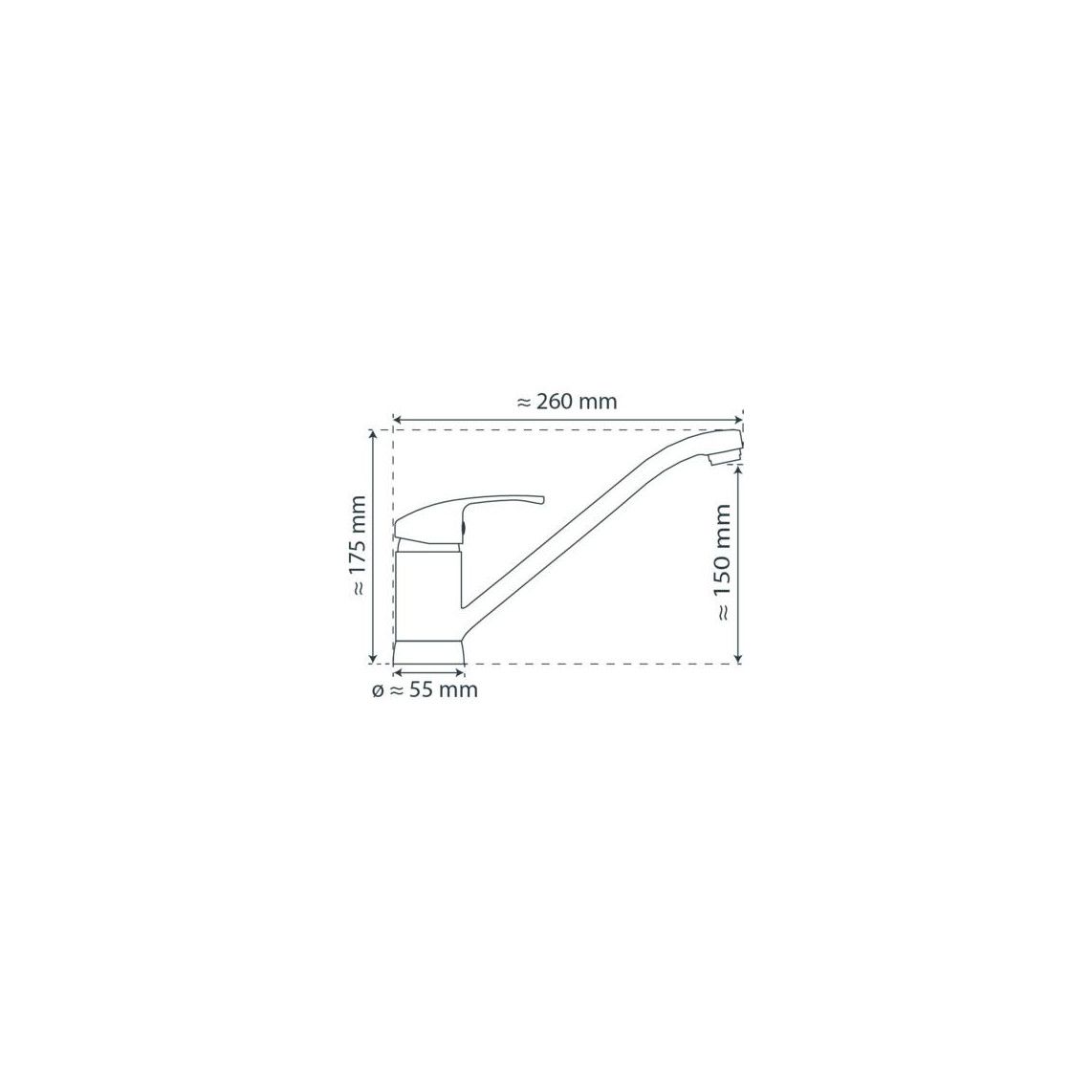 35490 CELLINO Sink mixer low pressure, chrome vue 2