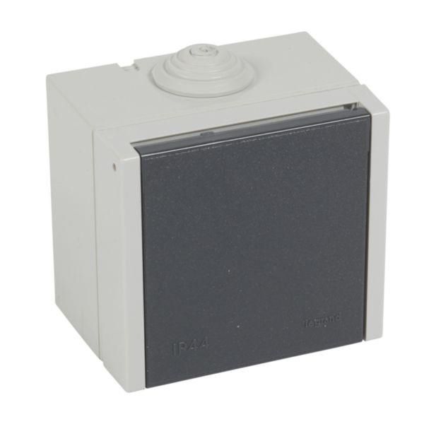 Prise saillie 3 pôles + N + T avec sécurité 20A - 400V - IP44 - IK08 - Gris