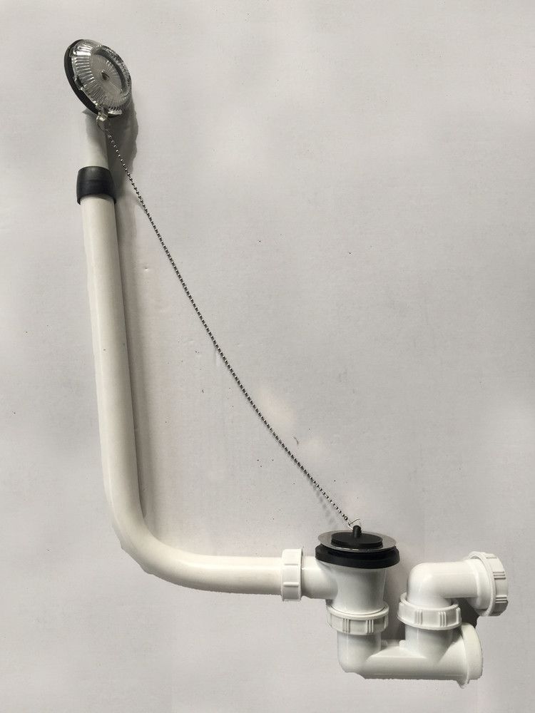 Van Marcke Pro Garniture Baignoire Chaîne Bouchon D52 Chromé Raccordement