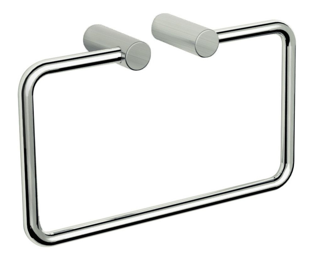 Van Marcke Tilde Porte-serviettes Anneau Mural 210×120×50MM Laiton Nickel Brossé