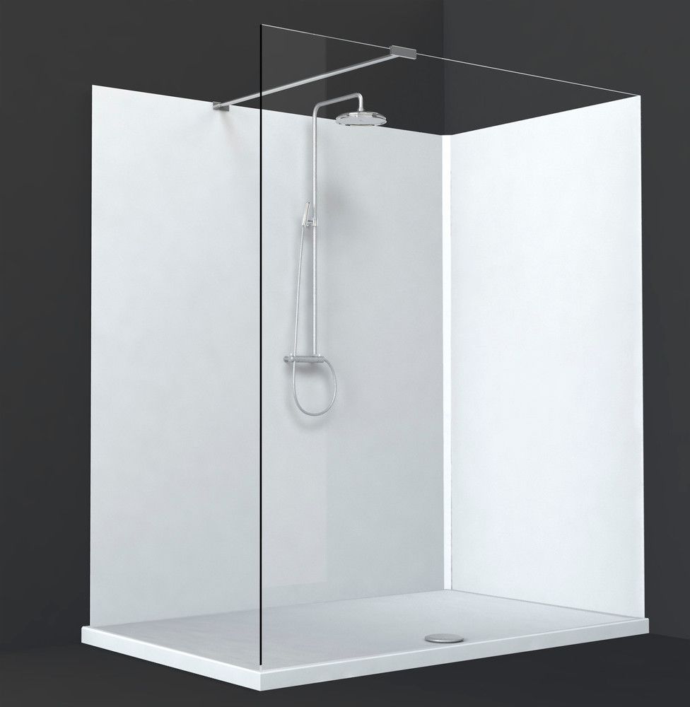 Van Marcke Cosmo Cloison Acrylique D6MM 152×203CM Blanc Hi-gloss Antibactériens