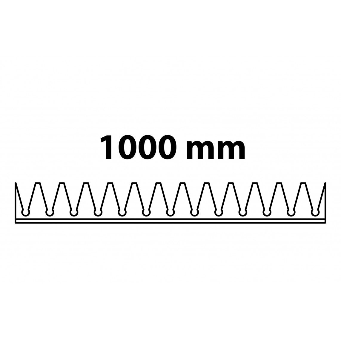 98930950 geluidsisolatie strip, Silicone, 1000 mm vue 2
