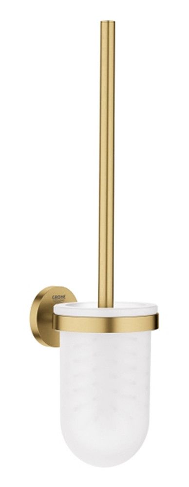 Grohe Essentials Porte-balai WC Verre/métal Mural Invisible Brushed Cool Sunrise