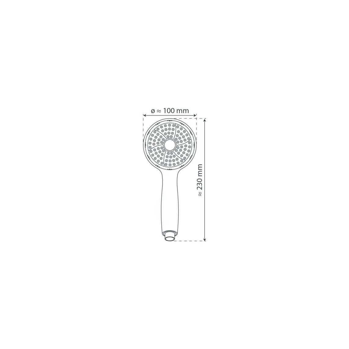 60771 GENUA Handdouche, chroom vue 2