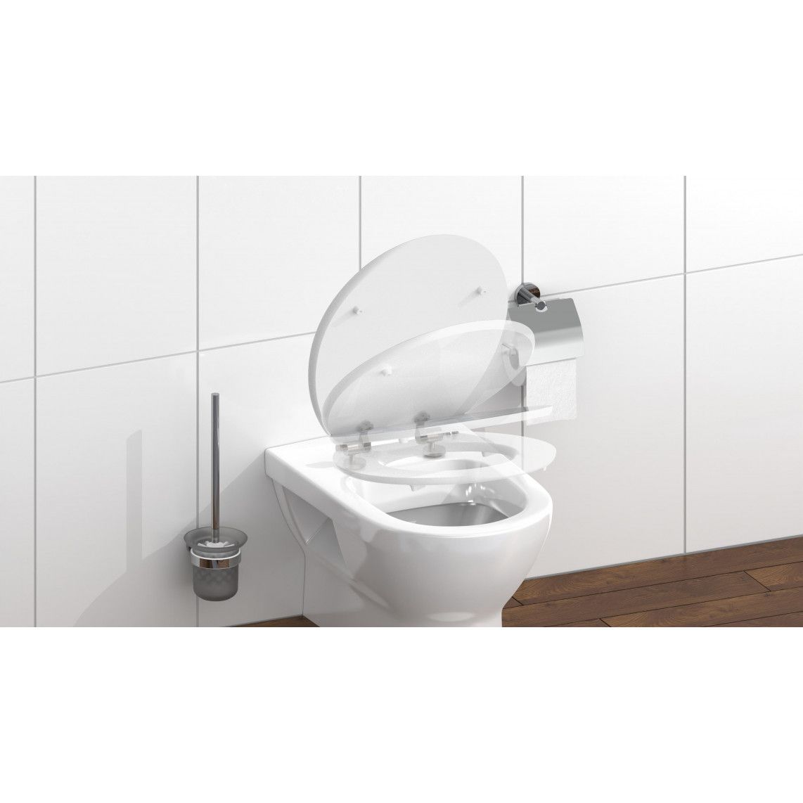 80545 MDF HG Toilet seat DIAMOND, with soft close vue 9