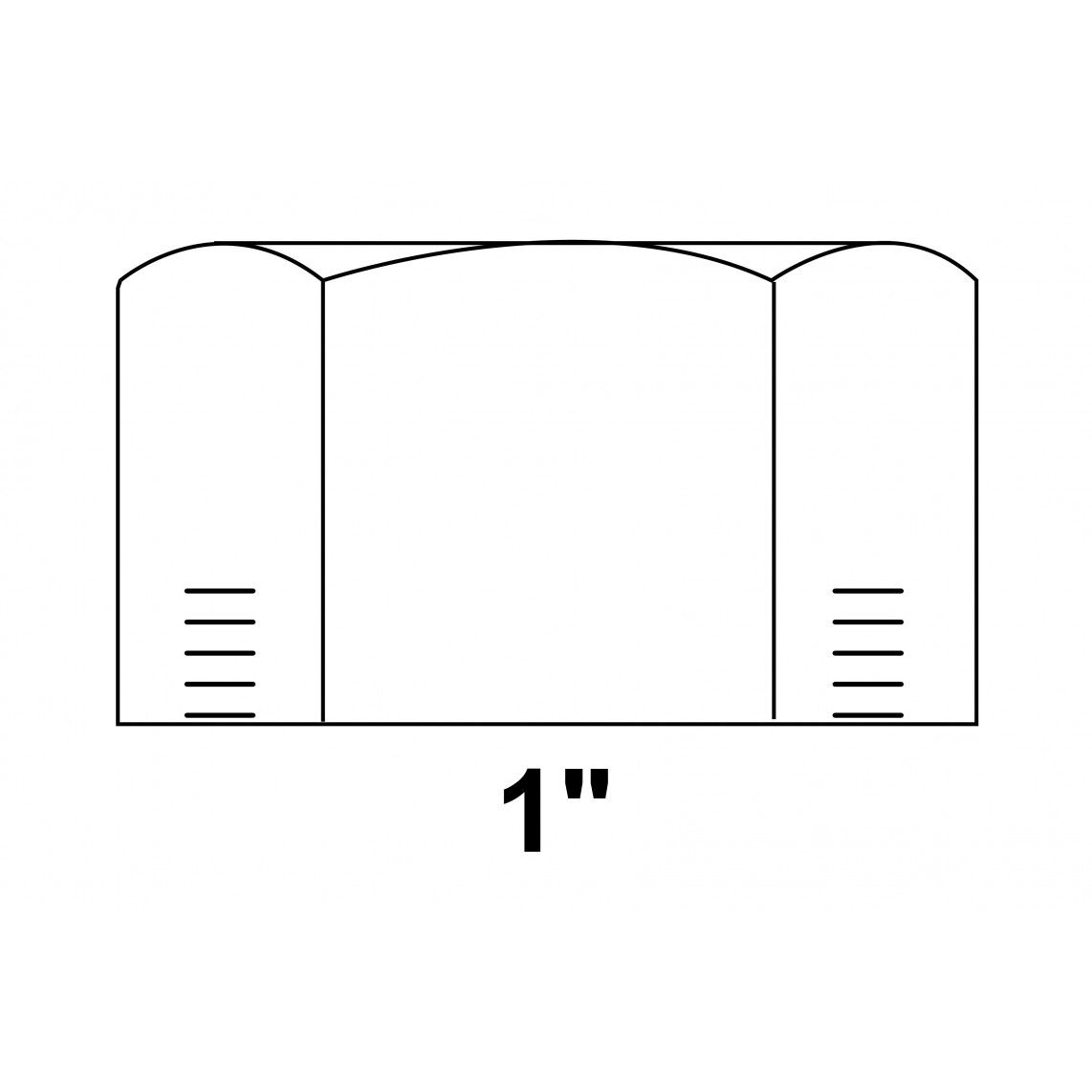 989813055 GI eindkap, gegalvaniseerd, 1"BI, (300) vue 2