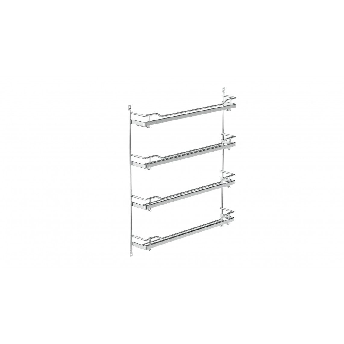2082 Spice rack, chrome, 370 x 60 x 425 mm, für 4 x 6 tins vue 2