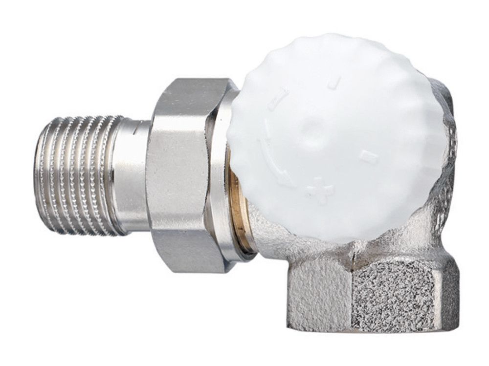 Heimeier V-exact II Robinet Thermostatique Double Équerre Droit 1/2”F