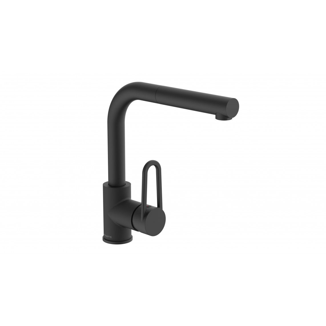 26239 DESIGN RING Keukenkraan, mat zwart, met uittrekbare vaatdouche vue 2