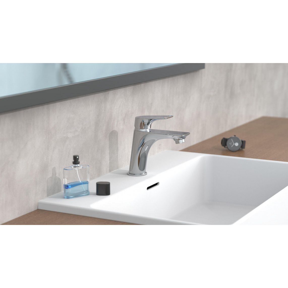33210 BOSTON Wash basin mixer, chrome vue 6