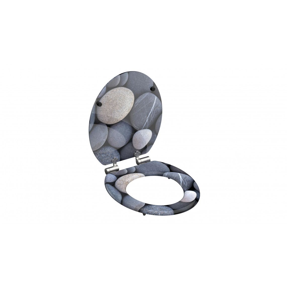 80130 MDF WC-zitting GREY STONES, met valrem vue 4