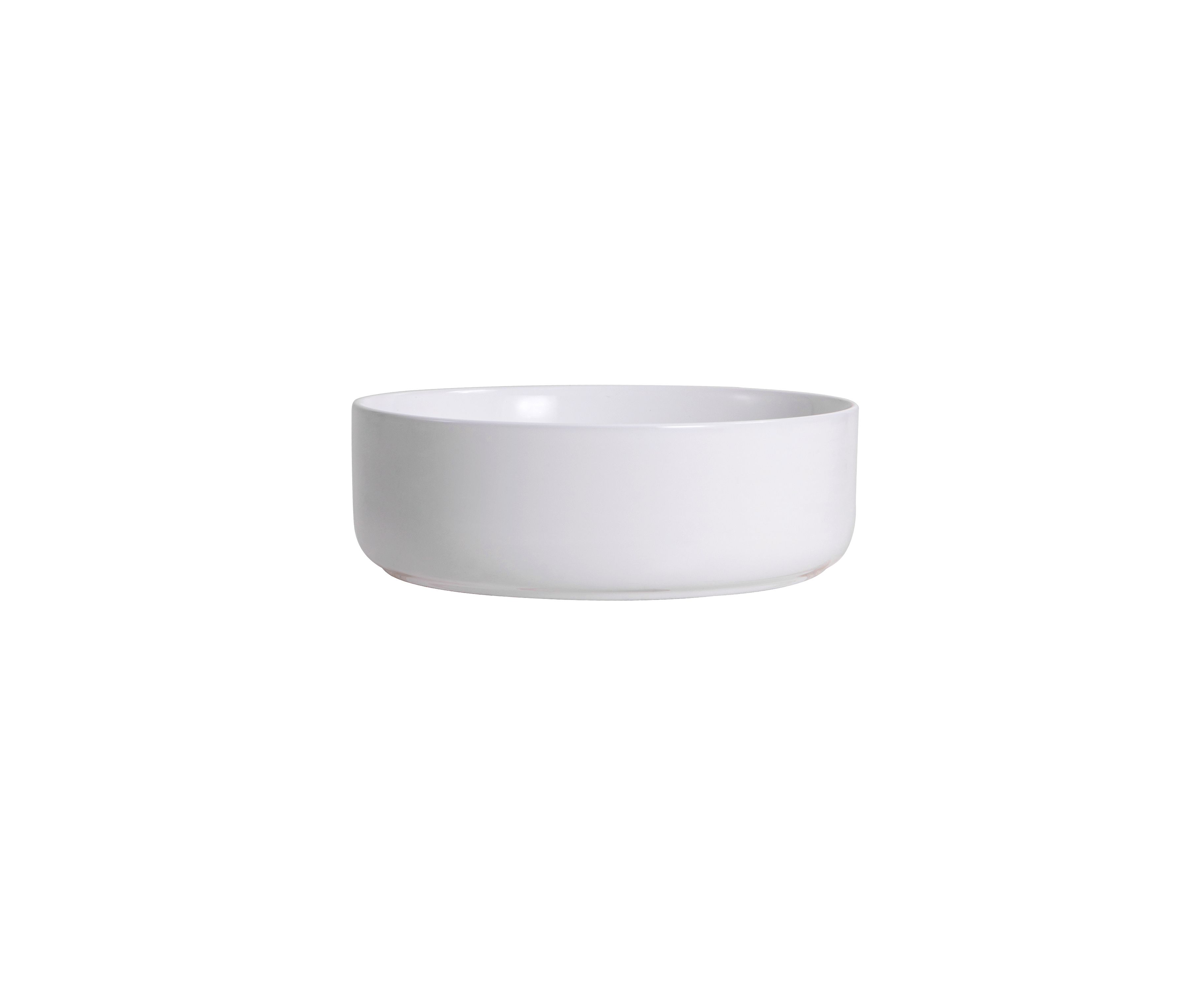 Aloni Fira Lavabo - À Poser – Sans Trop-plein – Sans Trou DE Robinet – Avec Bonde Clic-clac – Céramique – 36×12,5×36 CM – Blanc Brillant