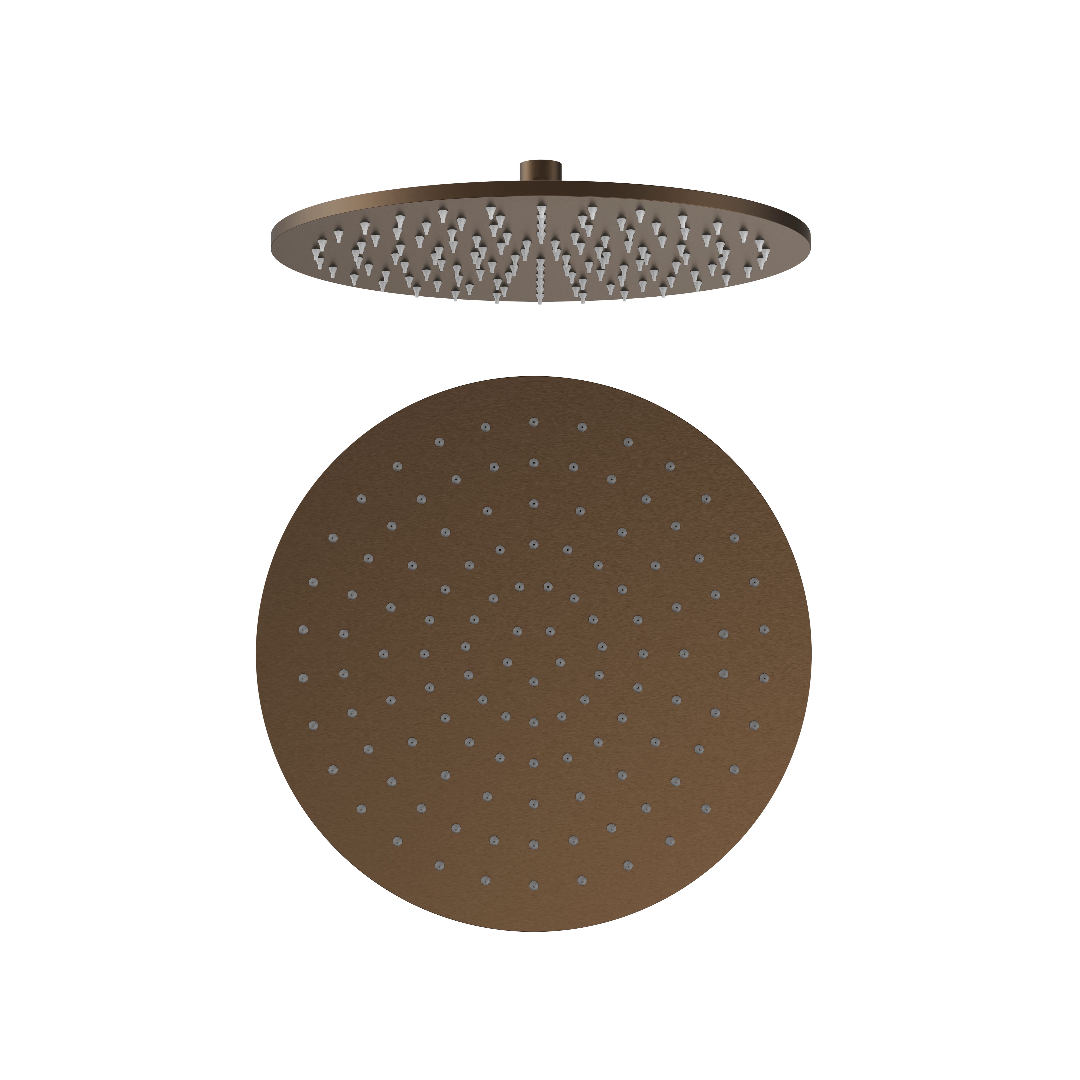 Uniforma Douche DE Tête – Ronde – 30 CM – Brun Bronzé (pvd)