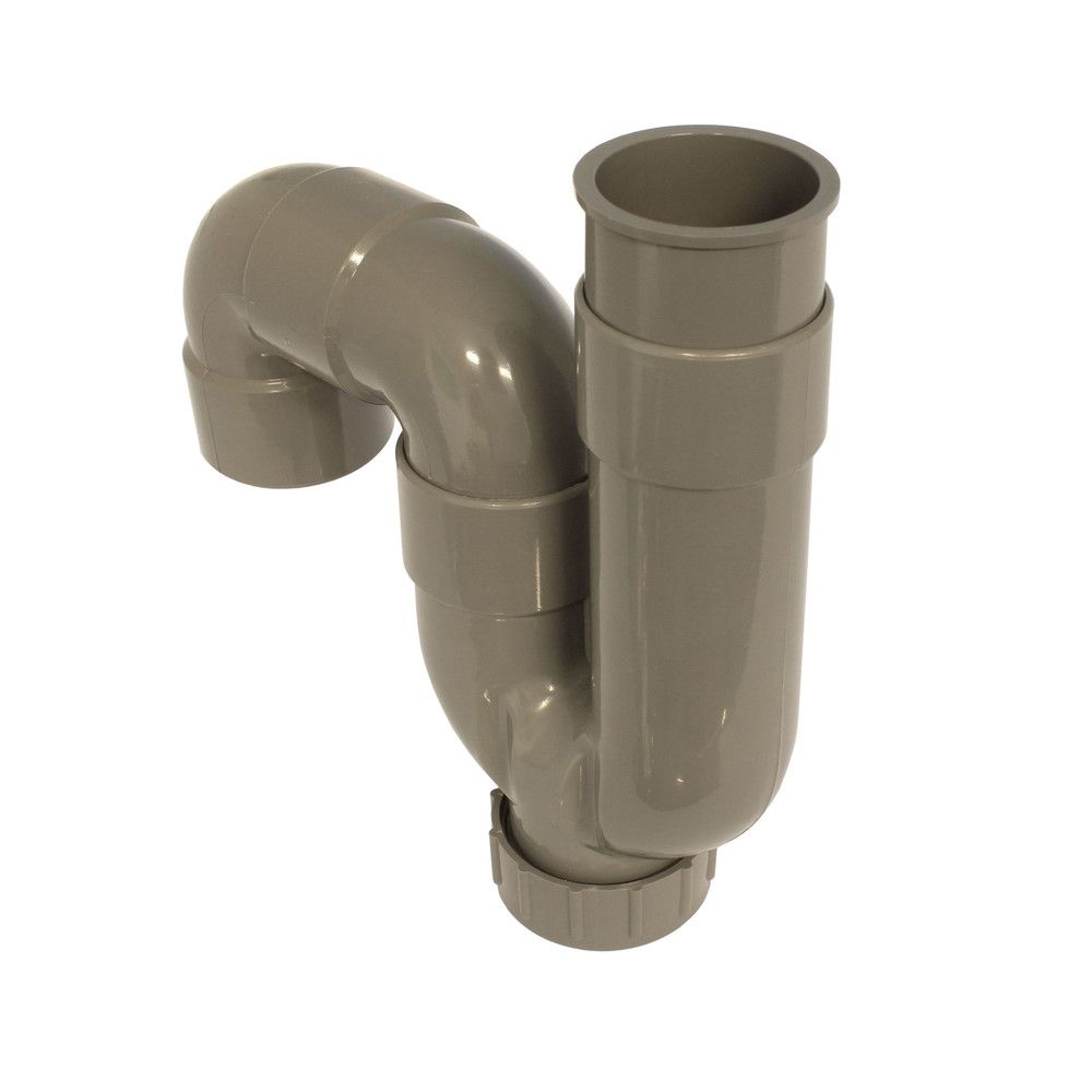 Siphon À Coller Universel D 40 MM PVC Gris