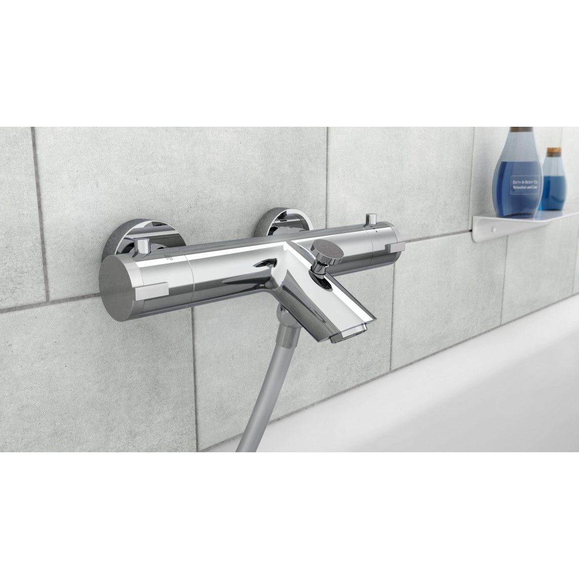 52470 LONDON Thermostatic bathtub mixer, chrome vue 3