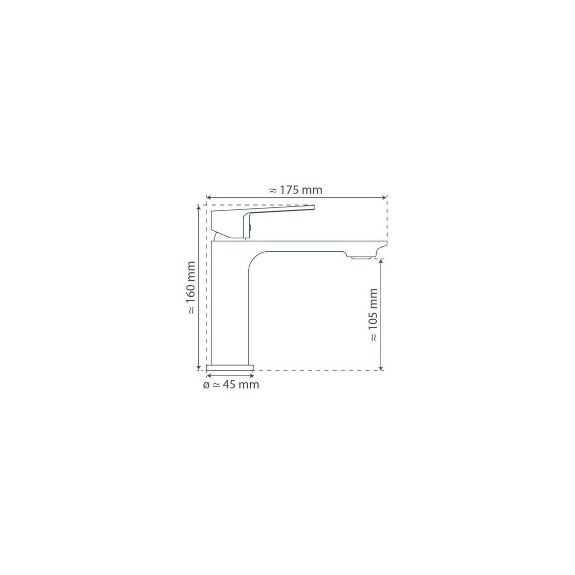 32516 SAN DIEGO Wash basin mixer, black matt vue 2