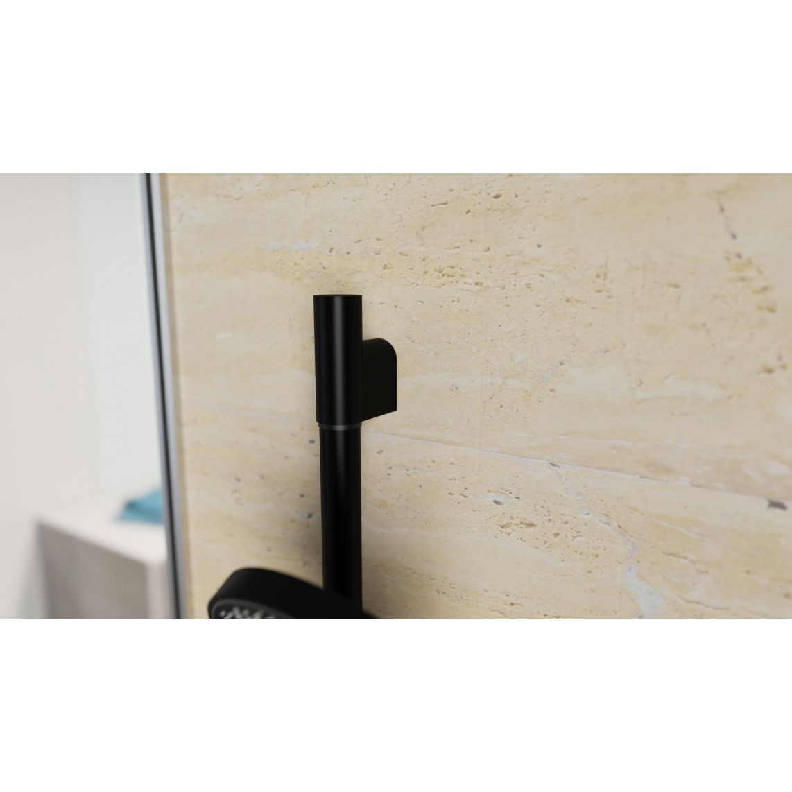 64996 CAPRI Shower rail set, black matt vue 10