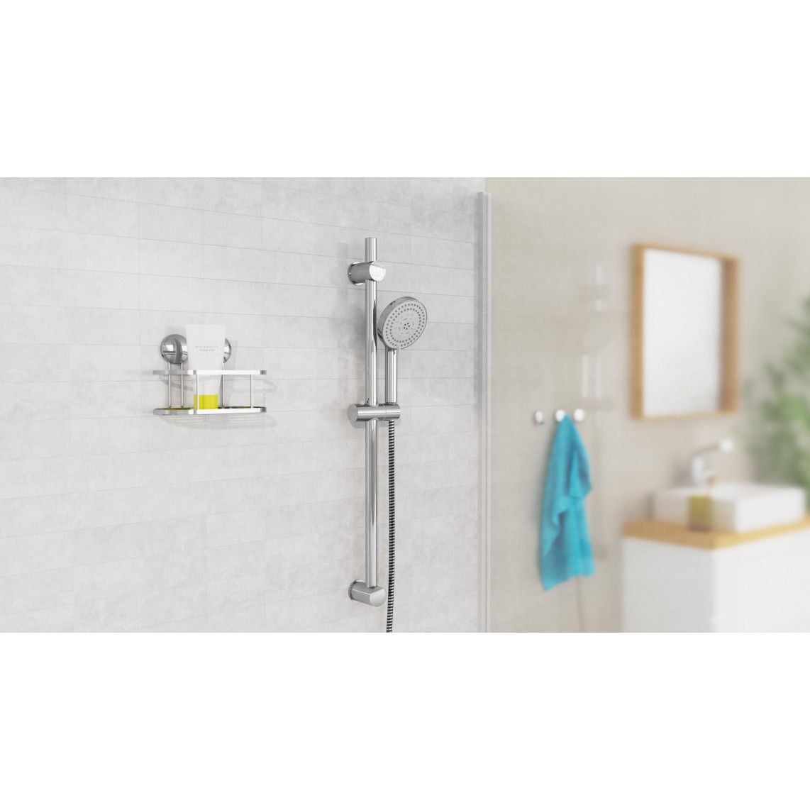 DX5081C PARMA Hand shower set, chrome/ black vue 8
