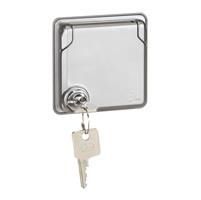 Soliroc prise 2 pôles + T avec clé 10 / 16A - 250V - IP55 - IK10
