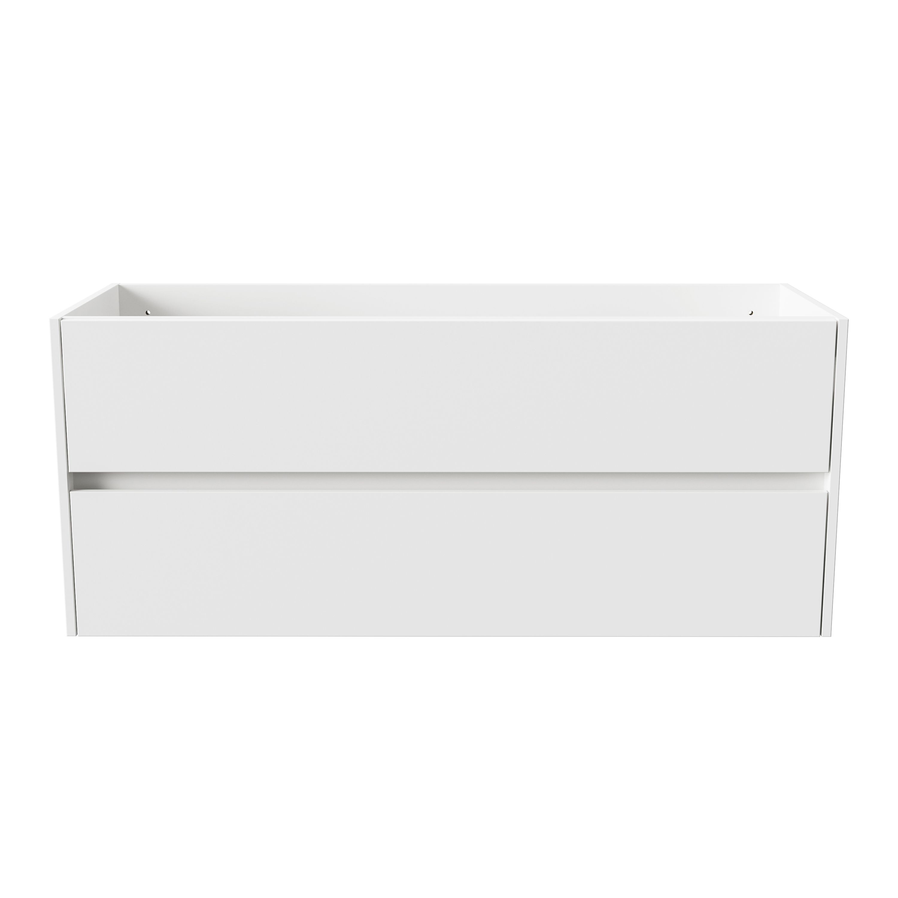 ALONI HAYAT MEUBLE SOUS-VASQUE - 2 TIROIRS - SANS POIGNEE - SOFT CLOSE – 119,5X50X45 CM - BLANC BRILLANT vue 2