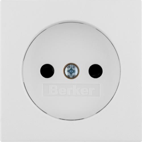 Sets de finition pour prise de courant sans terre Berker S.1 / B.3 / B.7 Blanc polaire, mat