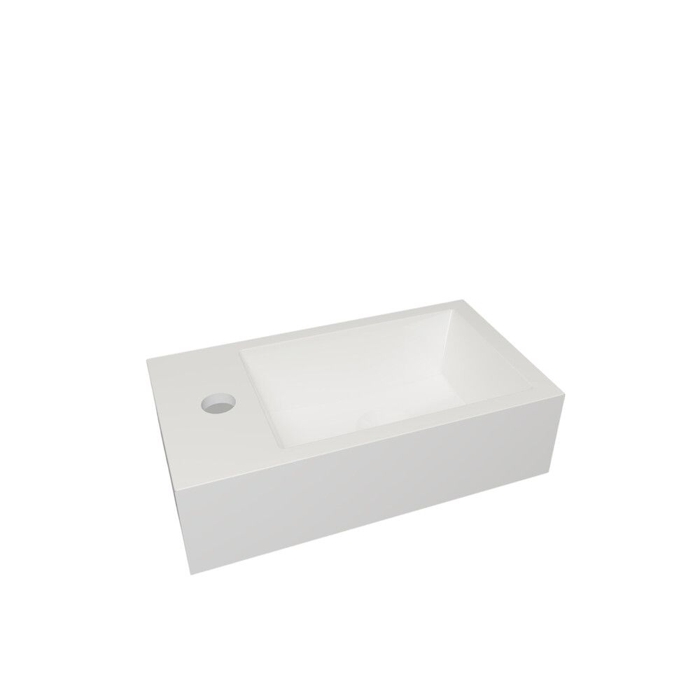 GO Van Marcke Valencia Lave-mains 400×220 MM Trou DE Robinet À Gauche