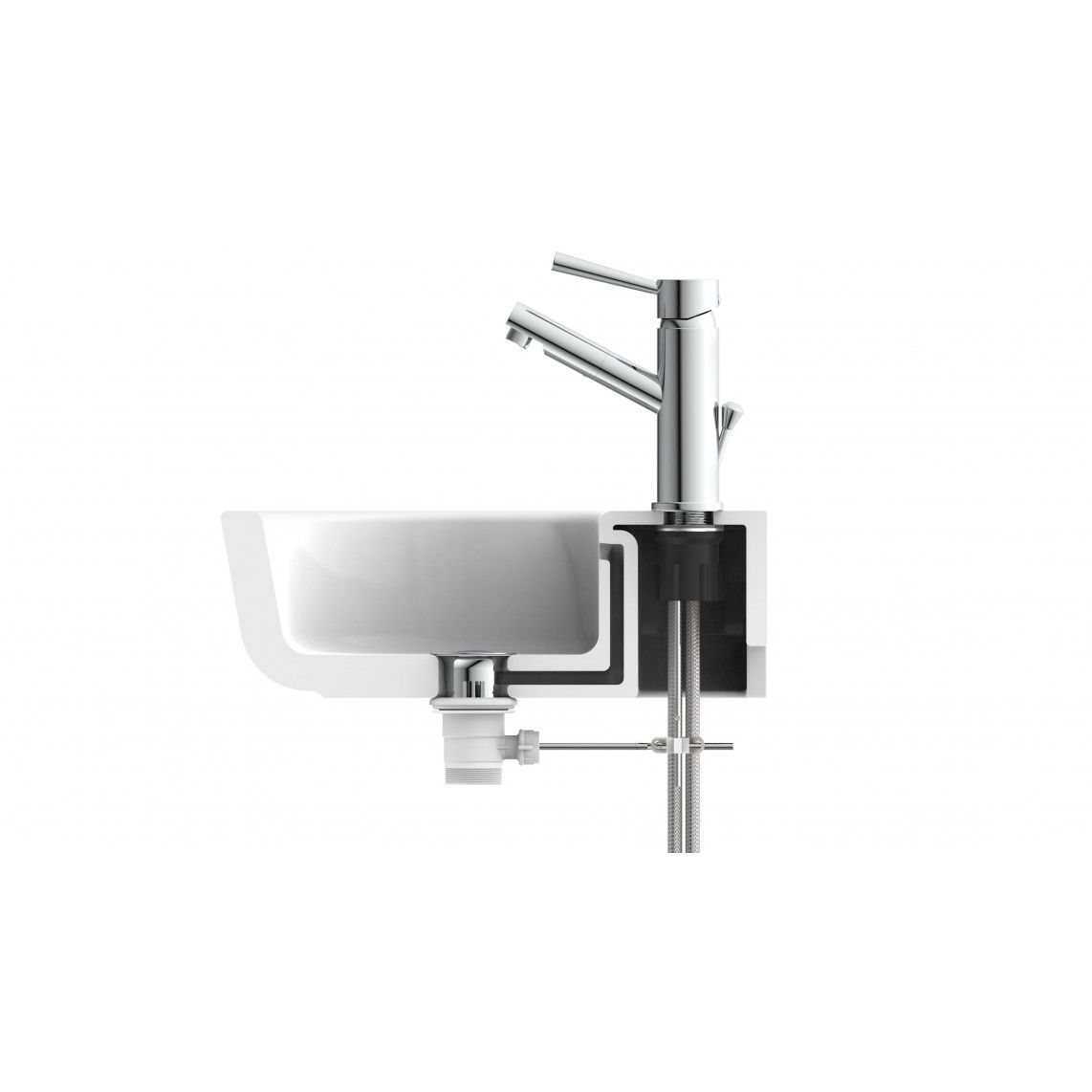 79110 CORNWALL Mitigeur lavabo, chromé vue 7