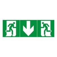Pictogramme adhésif homme + flèche - gauche - droite