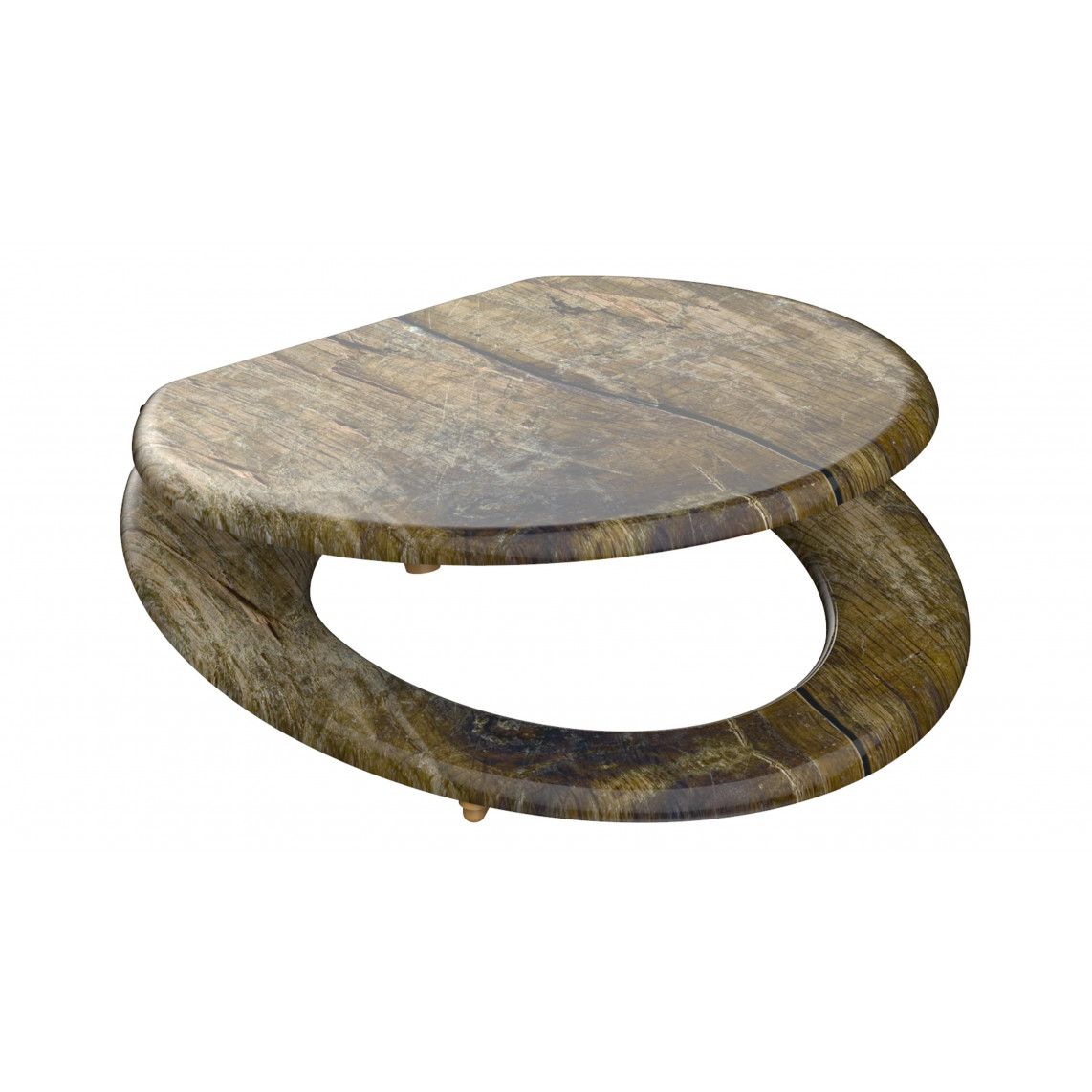 80024 MDF WC-zitting SOLID WOOD vue 3