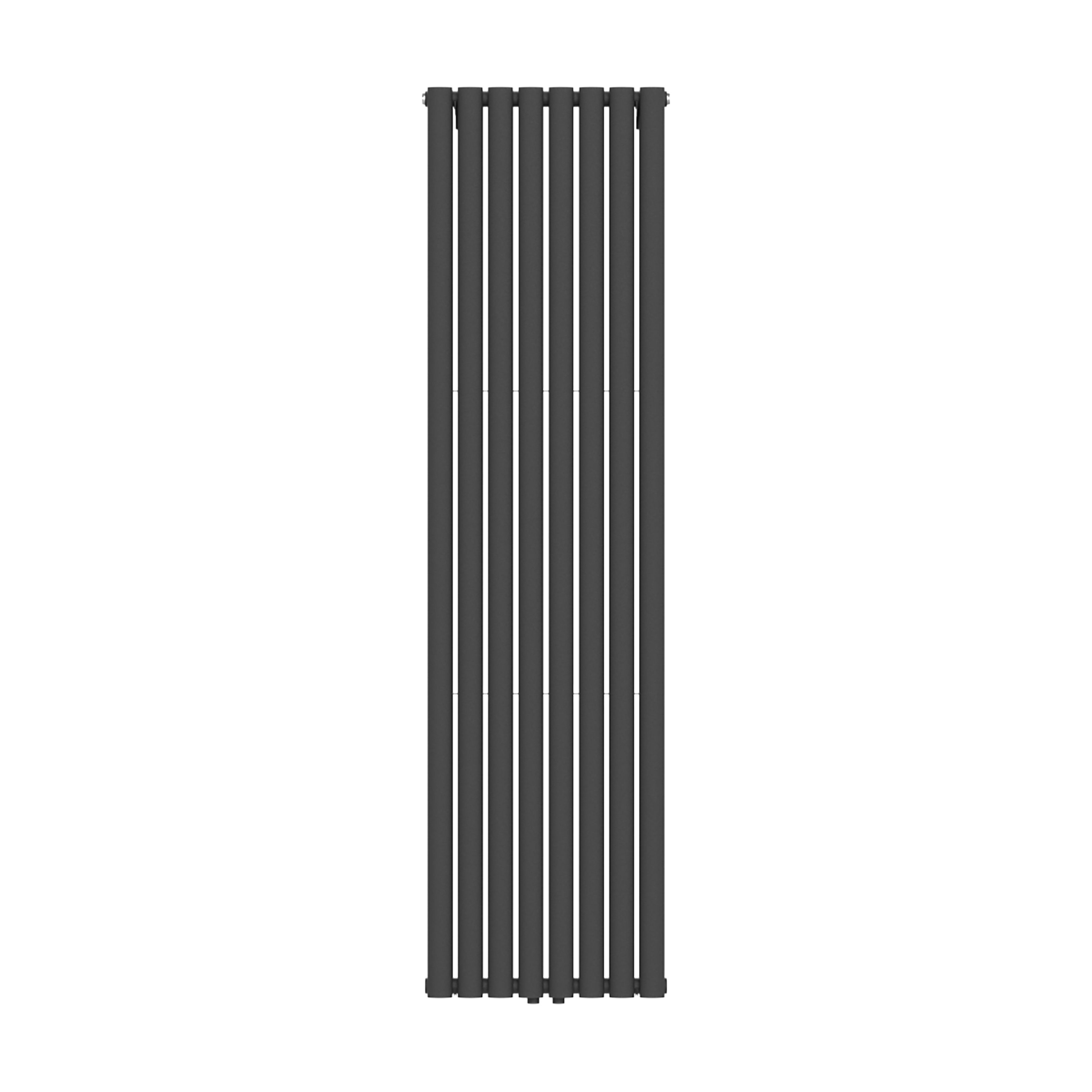 VERTI OVAL RADIATEUR - 1800X480 - DOUBLE - 2X8 ÉLÉMENTS - 1640W - NOIR MAT vue 2