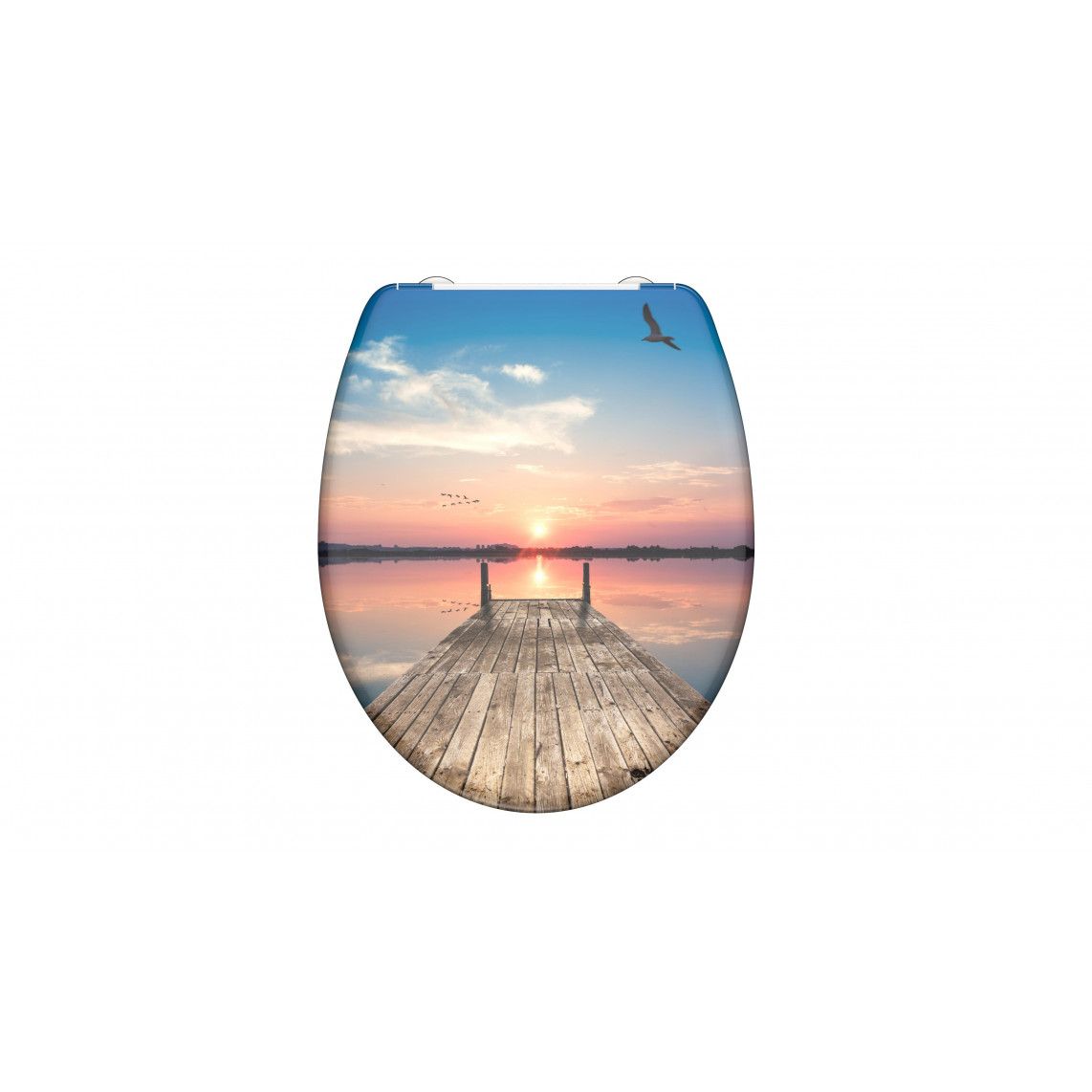 82378 Duroplast WC-zitting SUNSET SKY, met valrem en afneembaar vue 2