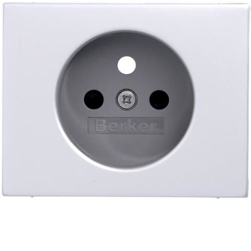 Sets de finition pour prise de courant avec terre Berker K.5 Alu