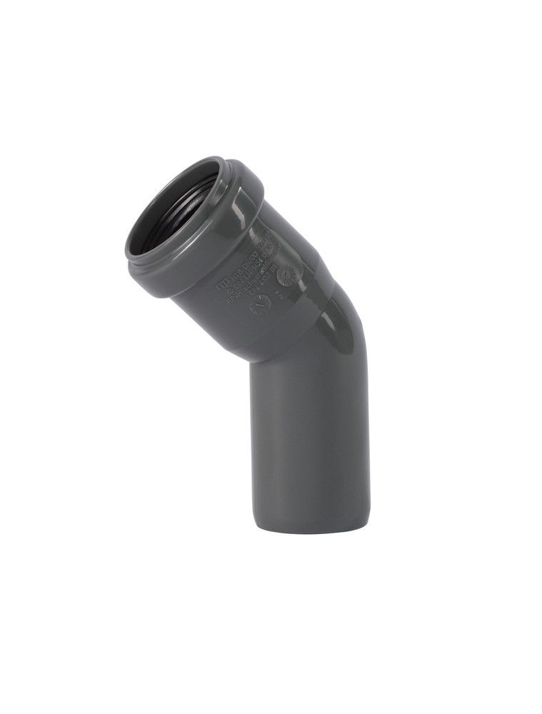 Ostendorf Kunststoffe Ht-safe B Coude 45° PP D 40 MM Gris
