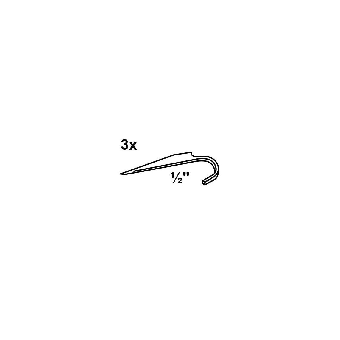 973155355 buishaak, gegalvaniseerd, voor 1/2" (3x) vue 2