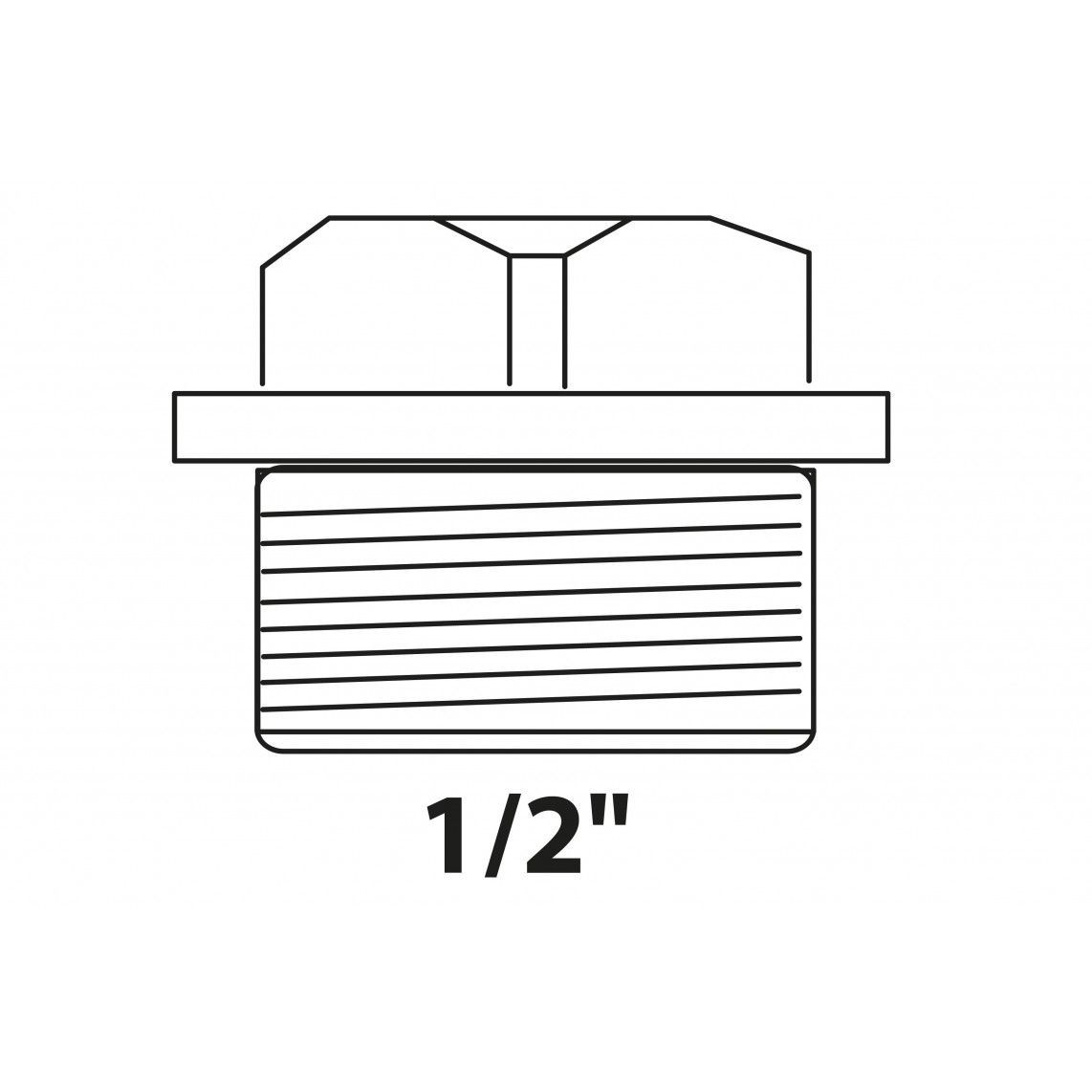 988958213 Plug, red brass, 1/2" male vue 2