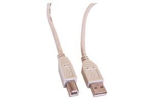 Câble - fiche Usb B mâle - fiche Usb A mâle - 3m