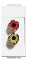 Connecteur Rca Light double - Rouge / Jaune - à souder
